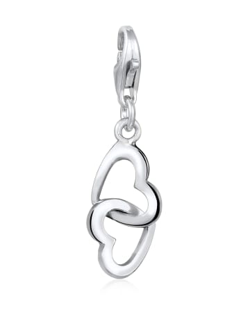 Elli Charm 925 Sterling Silber Herz in Silber