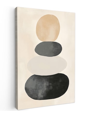 MuchoWow Leinwand Bilder Taupe