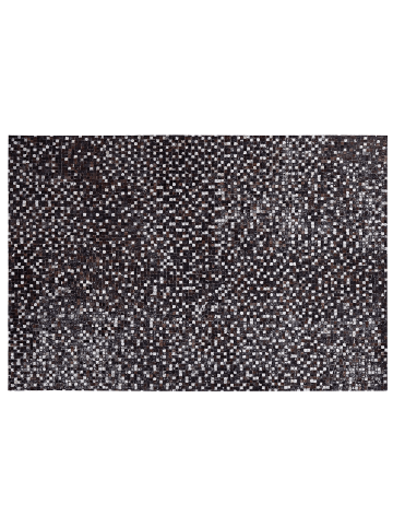 Patchwork AKKESE in Braun/Schwarz/Silber - (W) 160 x (H) 1 x (L) 230 cm