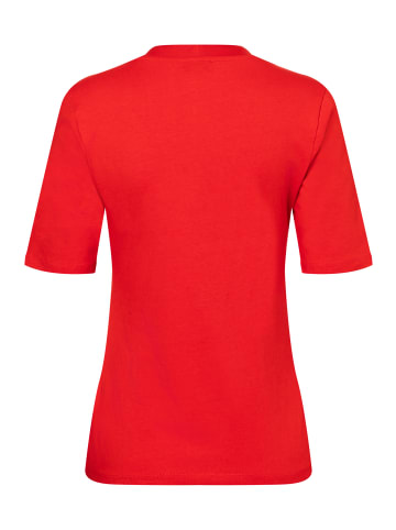 More & More elastisches Basic-Halbarmshirt in red
