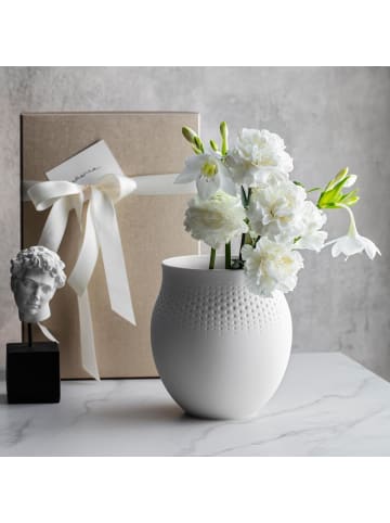 Villeroy & Boch Vase Manufacture Collier in 18 cm in Blanc