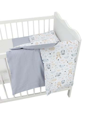 TupTam Kinder Bettwäsche 2-Teilig in grau/beige