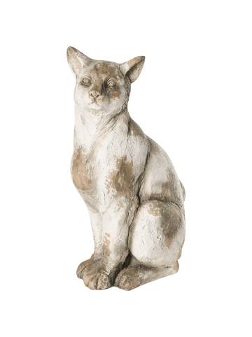 Beliani Gartenfigur OFFIDA in Beige/Weiß - (W) 21 x (H) 50 x (L) 30 cm