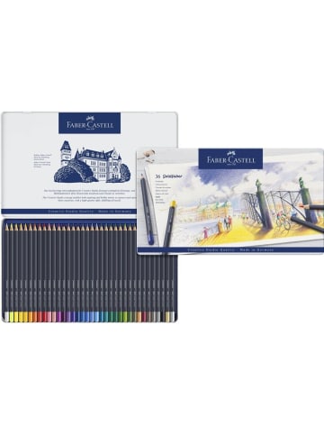 Faber-Castell Farbstift Goldfaber permanent sortiert Packung mit 36 Stück Etui