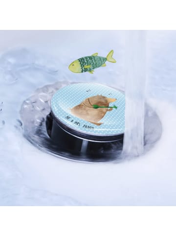 Mr. & Mrs. Panda universal abflussstöpsel Bär Lied ohne Spruch in Blau Pastell