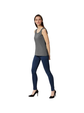 tectake Einfarbiges Damen Top, grau