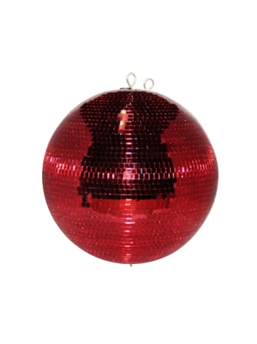 SATISFIRE Spiegelkugel 30cm Discokugel Mirrorball D: 30cm in rot