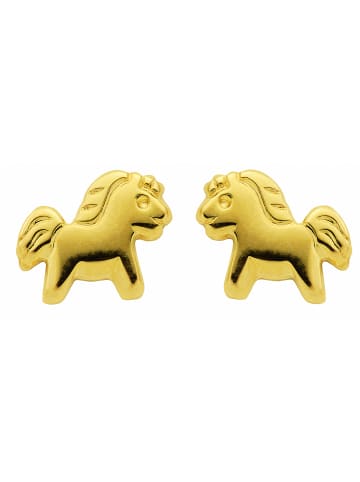 Adeliás Damen 333 Gold Ohrringe / Ohrstecker Pferd in gold