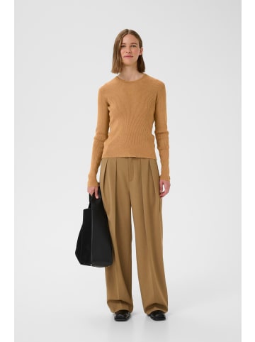 InWear Strickpullover LeenahIW Tight fit in Tobacco Brown Melange