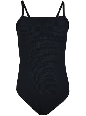 Aquarti Mädchen Badeanzug mit Spaghettiträgern in schwarz