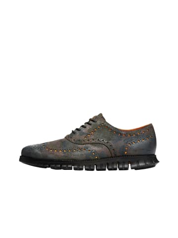 Cole Haan Wingtip Oxford ZERØGRAND in black olive suede