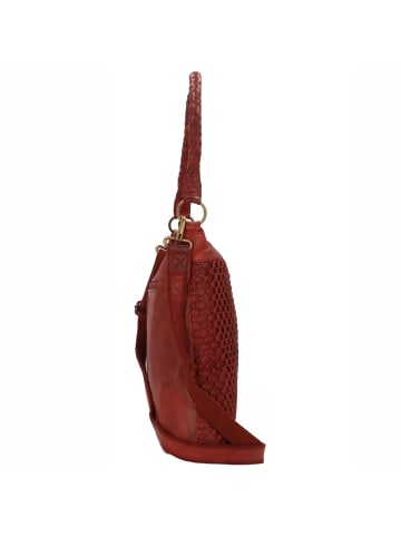 Greenland Nature Femi & Nine Schultertasche Leder 39 cm in red