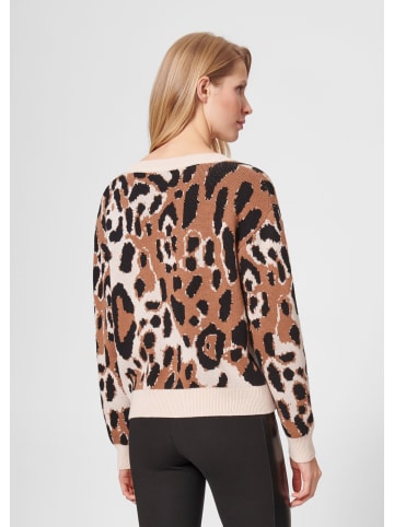 MADELEINE Pullover mit Animalmuster in schwarz / multicolor