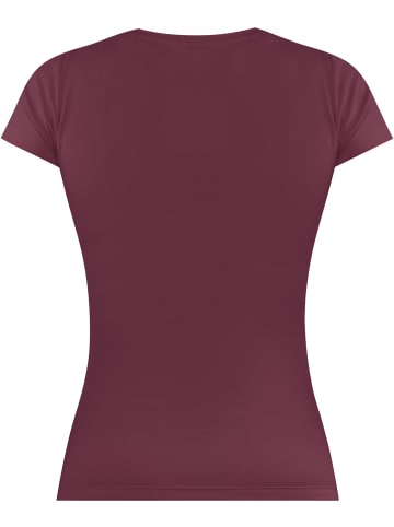 Janice 2 x Damen T-Shirt Nysa in Beige/Burgund