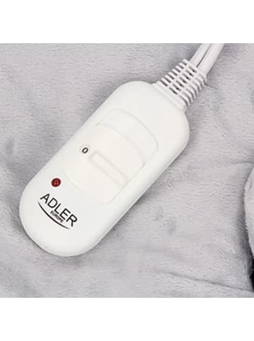 Adler Europe AD 7403 Elektrisches Heizkissen 38 x 38 cm mit 2 Temperaturstufen in Grau