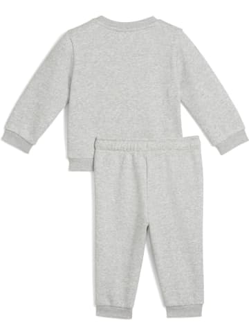 Puma Trainingsanzug "MINICatS ESS Crew Set FL INF" in Grau