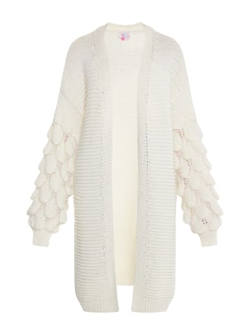 IZIA Long Cardigan in Wollweiss