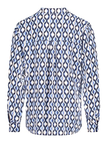 Betty Barclay Schlupfbluse langarm in Blau/Weiß