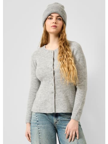 QS Strickjacke in 9400_grau meliert