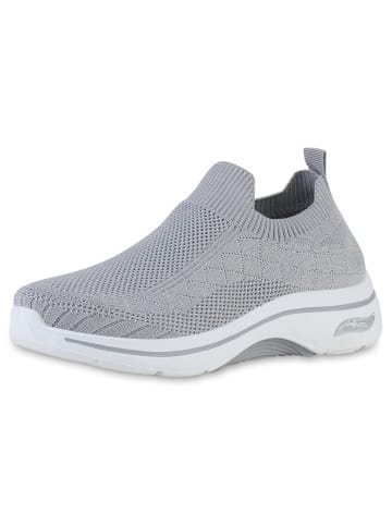 VAN HILL Slip Ons Sophia in Hellgrau