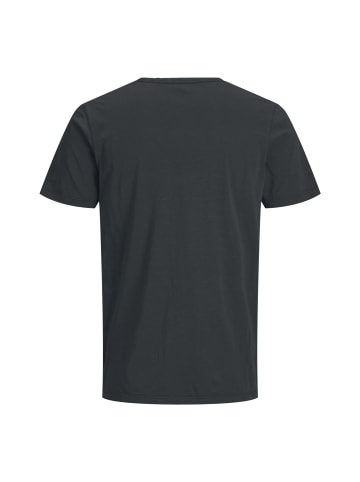 Jack and Jones 1er Pack JJESPLIT Neck Tee SS in Schwarz