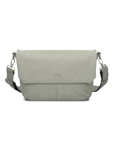 Zwei Mademoiselle.M Messenger 33 cm Laptopfach sage