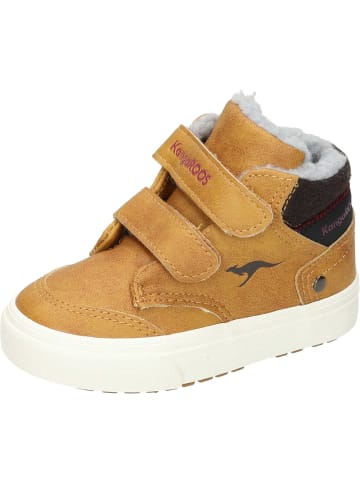 Kangaroos Freizeit Stiefel in tan yellow/rouge