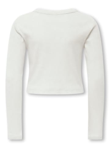 KIDS ONLY Langarmshirt KOGBINA LIFE L/S O-NECK TOP JRS in cloud dancer