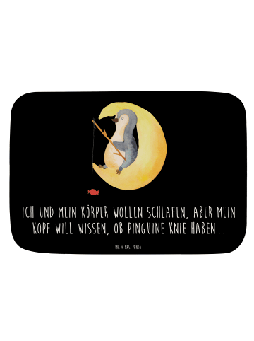 Mr. & Mrs. Panda Badvorleger Pinguin Mond mit Spruch in Schwarz