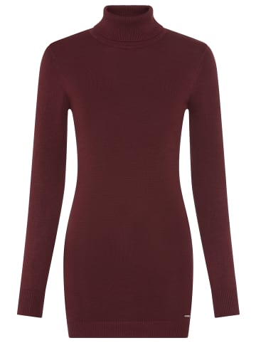 Laura Scott Rollkragenpullover in bordeaux-mel