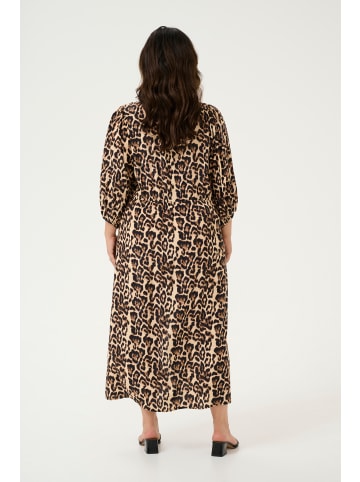 KAFFE curve Kleid KCperla Regular fit in Naturel Leopard Print
