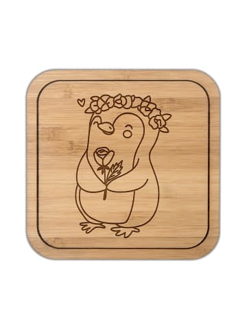 Mr. & Mrs. Panda Glasuntersetzer Jungfrau Astrologie ohne Spruch in Transparent