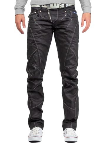 Cipo & Baxx Herren Regular Fit Jeans Mid Waist in Black