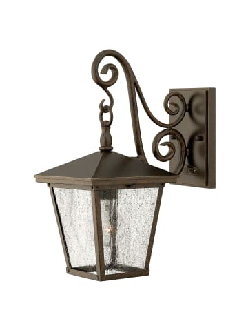 Licht-Erlebnisse Außen Wandlampe (B)17.8 x (H)38.7 cm in Bronze Antik