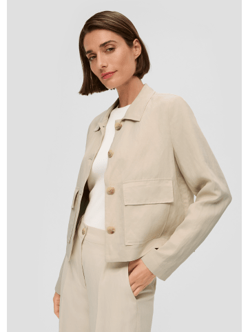 s.Oliver BLACK LABEL Indoor-Jacke langarm in Beige