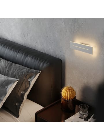 ZMH Wandleuchte in weiß L 30cm warmweiß - EEK G