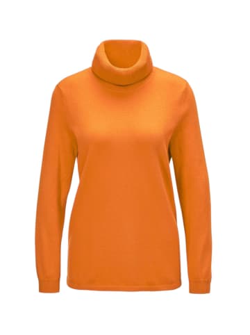 GOLDNER Rollkragenpullover in safran