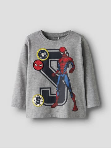 name it Oberteil mit langen Ärmeln in Grey Melange