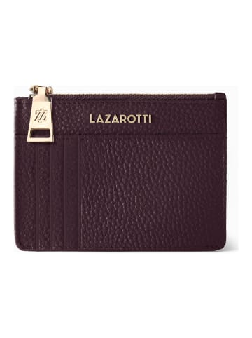 Lazarotti Bologna Leather Schlüsseletui Cardholder Leder 11,5 cm mit Air Tag Fach burgundy