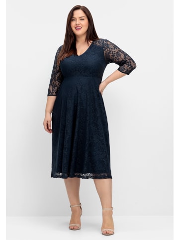 sheego Cocktailkleid in nachtblau