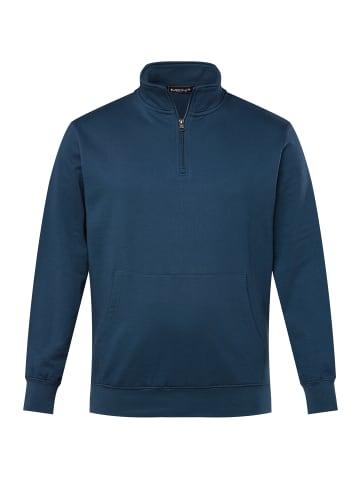 Men Plus Sweatshirt in tiefseeblau