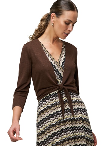 Zero  Strickjacke zum Binden in Chicory Coffee