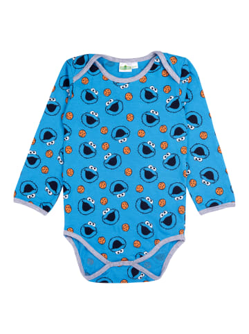 Sesamstraße Sesamstraße Baby Body  Langarm in blau