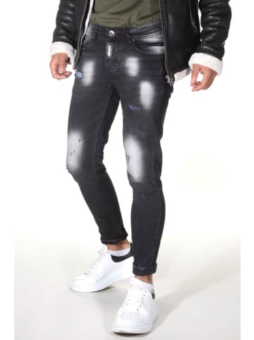 Bright Jeans Ankle-Jeans in schwarz