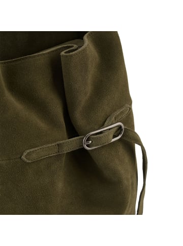 FREDs BRUDER Softly Beuteltasche Leder 36 cm forest green