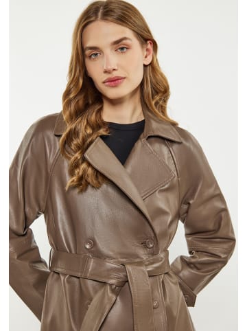 DreiMaster Damen Mantel in Taupe