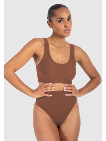 SMILODOX Plunge Bralette Nysa in Braun