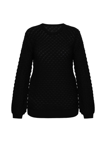 Albee Women Strick Pullover in Schwarz