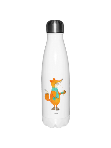 Mr. & Mrs. Panda Thermosflasche Fuchs Keks ohne Spruch in Weiß