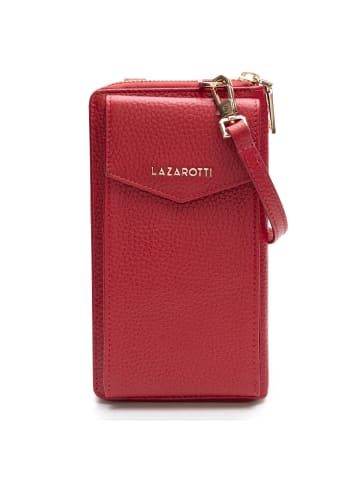 Lazarotti Bologna Leather Handytasche Leder 11 cm in red-2